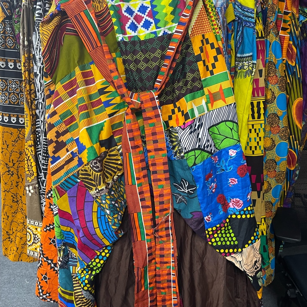 Women African Ankara patches high low skirt - Picture 7 of 7